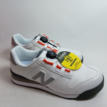 NEW BALANCE ニュー・バランス 安全靴 BS-118 ホワイト×グレー 未使用品(S) 本体のみ 25.5EEE