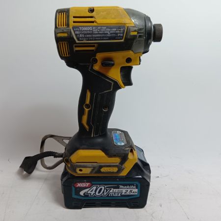 MAKITA マキタ インパクトドライバ TD002GDXFY イエロー 程度C コードレス式 40v  26899