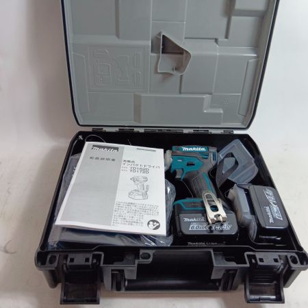 MAKITA マキタ インパクトドライバ TD162DRGX ブルー 未使用品(S) 充電器・充電池2個・ケース付 コードレス式 14.4v 6.0Ah