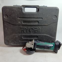 RYOBI リョービ グラインダー BG-1410 グリーン 程度B 充電器・充電池1個・ケース付 100mm 14.4v 1712 ヨゴレ有 Bランク