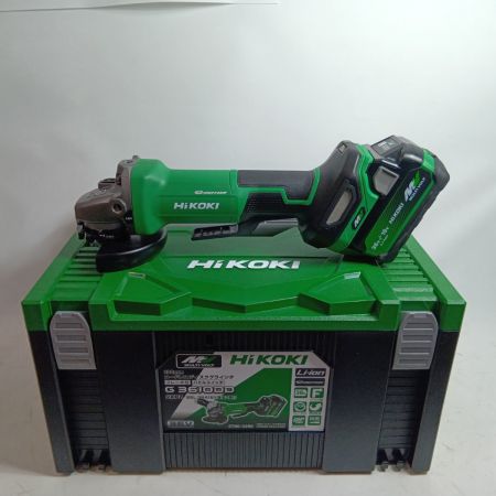 HiKOKI ハイコーキ ディスクグラインダー G3610DD グリーン 未使用品(S) 充電器・充電池2個・ケース付 コードレス式 36v J950575