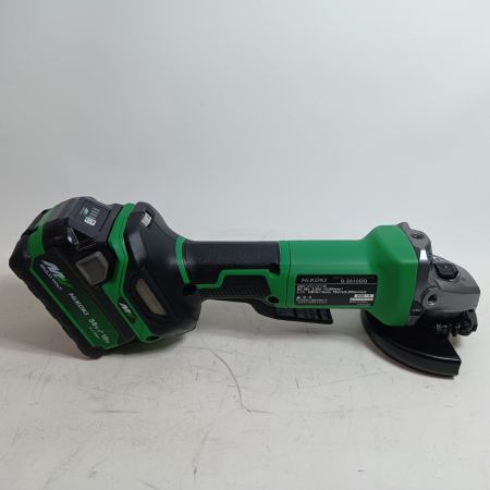 HiKOKI ハイコーキ ディスクグラインダー G3610DD グリーン 未使用品(S) 充電器・充電池2個・ケース付 コードレス式 36v J950575