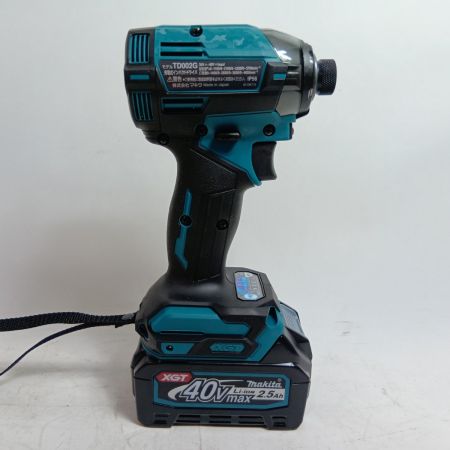 MAKITA マキタ インパクトドライバ TD002GRDX ブルー 未使用品(S) コードレス式 40v 2.5Ah 145707
