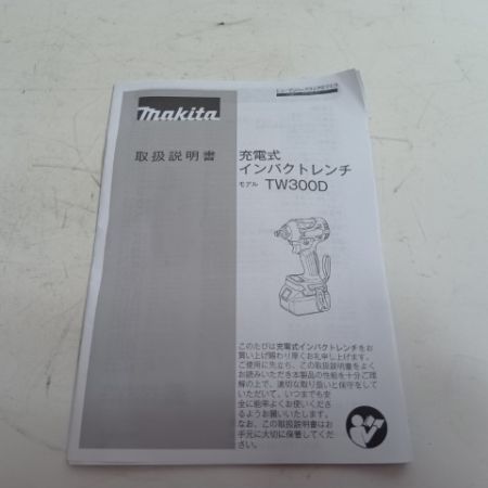 MAKITA マキタ インパクトドライバ TW300D ブルー 未使用品(S) 本体のみ コードレス式 18v 494352Y