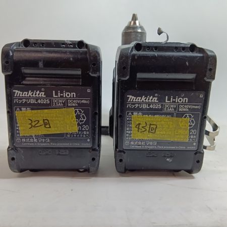 MAKITA マキタ ドライバドリル DF001G ブルー 程度B 充電器・充電池2個・ケース付 コードレス式 40v 2.5Ah 0048742Y キズ・ヨゴレ有