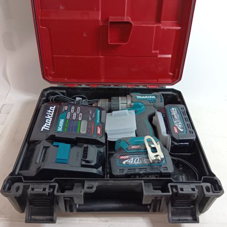 MAKITA マキタ ドライバドリル DF001G ブルー 程度B 充電器・充電池2個・ケース付 コードレス式 40v 2.5Ah 0048742Y キズ・ヨゴレ有