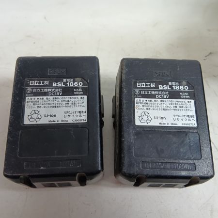 HITACHI 日立 丸のこ C18DBAL2LYP グリーン 程度B 充電器・充電池2個・ケース付 コードレス式 165mm 18v 6.0Ah J170674