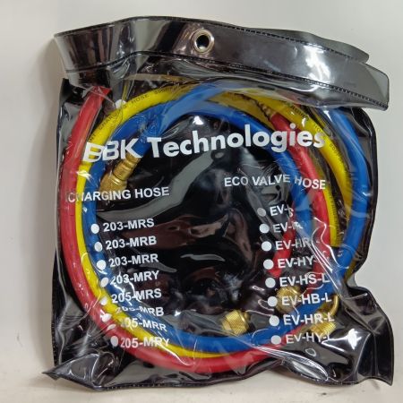 BBKテクノロジーズ マニホールド R410A/R32 ﾎﾞｰﾙﾊﾞﾙﾌﾞ式 程度B ホース3本、ケース付