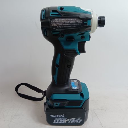 MAKITA マキタ インパクトドライバ TD162DRGX ブルー 未使用品(S) 充電器・充電池2個・ケース付 コードレス式 14.4v 6.0Ah 不明