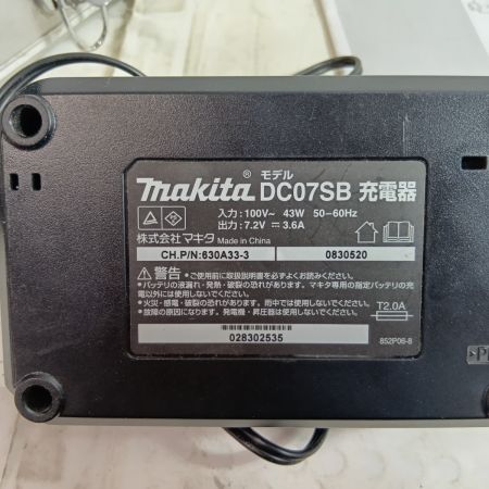 MAKITA マキタ インパクトドライバ  TD022D ブルー 程度C 充電器・充電池2個・ケース付 コードレス式 7.2v 1.5Ah 不明 キズ・ヨゴレ有