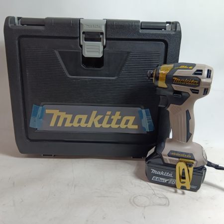 MAKITA マキタ インパクトドライバ TD173DGXPG プレミアムグレージュ 未使用品(S) 充電器・充電池2個・ケース付 コードレス式 18v 6.0Ah 873328