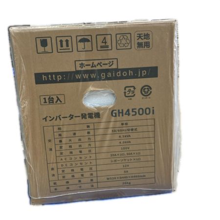 Gaidoh 大型機械  インバーター発電機 GH4500i