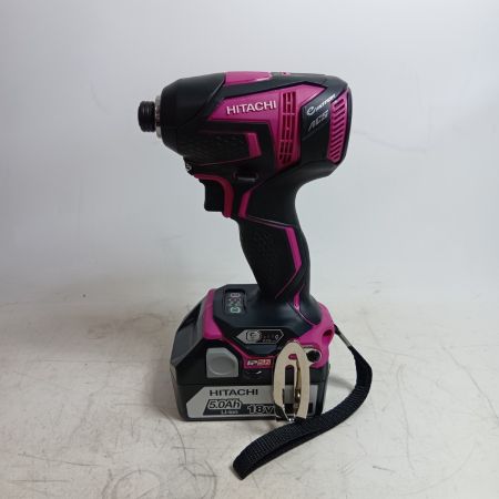 HITACHI 日立 工具 締め付け工具 インパクトドライバ WH18DDL パープル 程度B 充電器・充電池1個・ケース付 コードレス式 18v 652309 キズ・ヨゴレ有