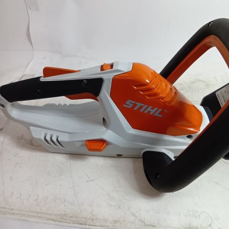 STIHL 工具 刈払機 電気バリカン HSA45 オレンジ 程度B アダプター付 コードレス式 500mm 18v 2.0Ah 927768455 キズ・ヨゴレ有