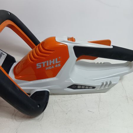 STIHL 工具 刈払機 電気バリカン HSA45 オレンジ 程度B アダプター付 コードレス式 500mm 18v 2.0Ah 927768455 キズ・ヨゴレ有