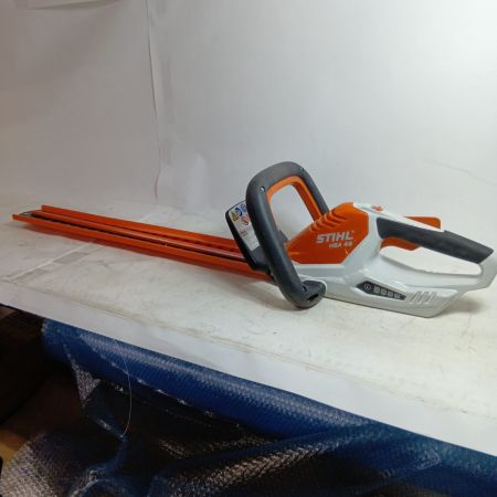 STIHL 工具 刈払機 電気バリカン HSA45 オレンジ 程度B アダプター付 コードレス式 500mm 18v 2.0Ah 927768455 キズ・ヨゴレ有
