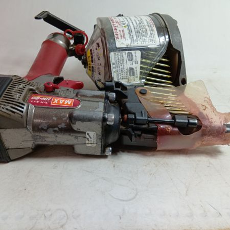 MAX マックス コイルネイラ エアくぎ打ち機 HN-90 レッド キズ・ヨゴレ有