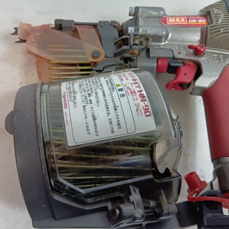 MAX マックス コイルネイラ エアくぎ打ち機 HN-90 レッド キズ・ヨゴレ有