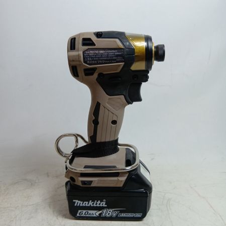 MAKITA マキタ 工具 締め付け工具 インパクトドライバ TD173DGXPG ベージュ 程度B 充電器・充電池2個・ケース付 コードレス式 827260 キズ・ヨゴレ有