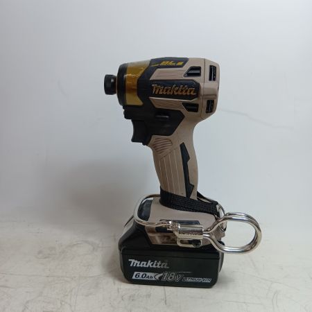 MAKITA マキタ 工具 締め付け工具 インパクトドライバ TD173DGXPG ベージュ 程度B 充電器・充電池2個・ケース付 コードレス式 827260 キズ・ヨゴレ有