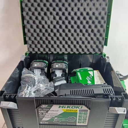 HiKOKI ハイコーキ 工具 研磨工具 ディスクグラインダー G3610DC  未使用品(S) 充電器・充電池2個・ケース付 コードレス式 36v