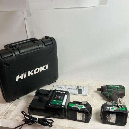 HiKOKI ハイコーキ インパクトレンチ 充電器・充電池2個・ケース付 WR36DC グリーン