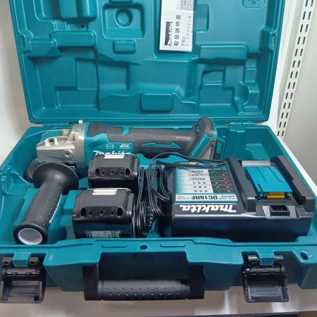 MAKITA マキタ 18V  100mm 充電式ディスクグラインダ (バッテリ2個・充電器・ケース付） GA420DRGX ブルー