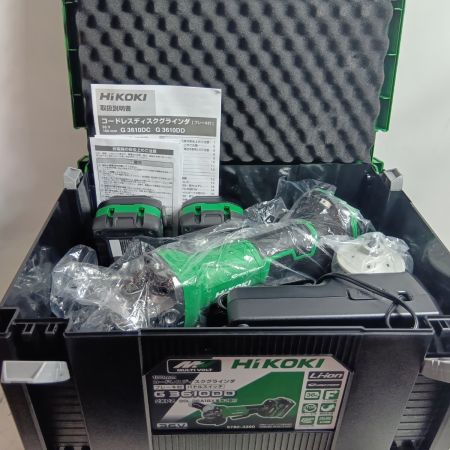 HiKOKI ハイコーキ コードレスディスクグラインダ 100mm G3610DD  2XPZ グリーン