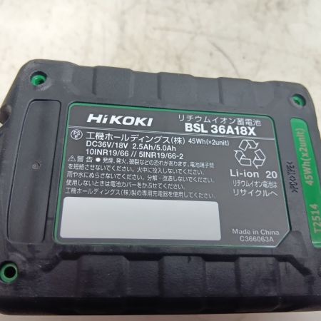HiKOKI ハイコーキ コードレスディスクグラインダ 100mm G3610DD  2XPZ グリーン