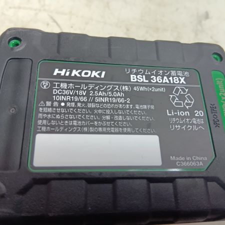 HiKOKI ハイコーキ コードレスディスクグラインダ 100mm G3610DD  2XPZ グリーン