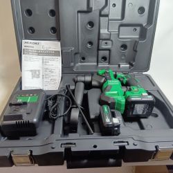 HiKOKI ハイコーキ 未使用品(S) 充電器・充電池2個・ケース付 コードレス式  DH12DD(2LSK) ブラック Sランク