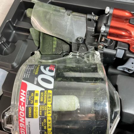 MAX マックス エア釘打ち  HN-90N6(D) ブラック 程度AB ケース付 高圧 25523062F