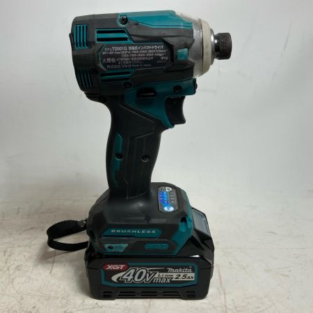 MAKITA マキタ 40v 2.5Ah 充電式インパクトドライバ TD001G ブルー