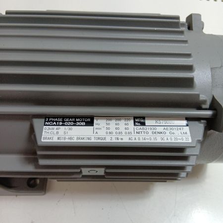 日東電工 モーター NCA19-020-30B グレー