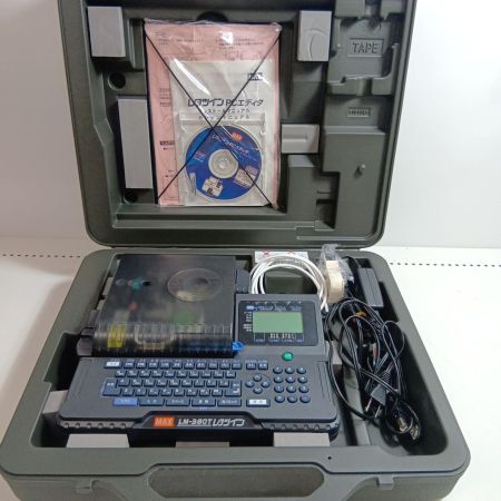 MAX マックス レタツイン ケース付 取説付き LM-380T ブラック