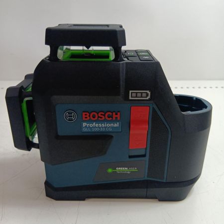 BOSCH ボッシュ 充電式レーザー墨出し器 ケース付 ※バッテリー、充電器無し GLL100-33CG ブラック×ブルー