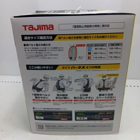 TAJIMA タジマ フルハーネス型安全帯 ﾊｰﾈｽGS 蛇腹L2ﾀﾞﾌﾞﾙｾｯﾄ Sｻｲｽﾞ ブラック
