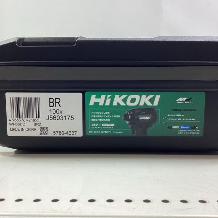 HiKOKI ハイコーキ インパクトドライバ WH36DDXPBSZ ブラック