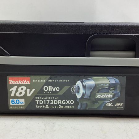 MAKITA マキタ インパクトドライバ 18v 6.0Ah TD173DRGXO オリーブ