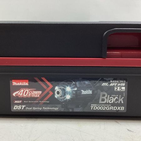 MAKITA マキタ インパクトドライバ TD002GRDXB ブラック 40v 2.5Ah
