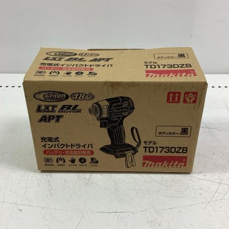 MAKITA マキタ 【本体のみ】インパクトドライバ TD173DZB ブラック 18v