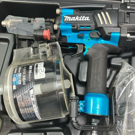 MAKITA マキタ 工具 エアツール エア釘打ち  程度A ケース付 高圧 90mm 147130 AN936H ブラック×ブルー