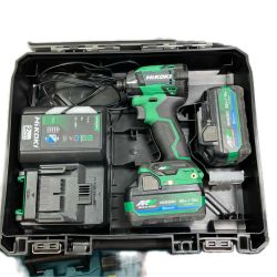 HiKOKI ハイコーキ 工具 締め付け工具 インパクトドライバ  程度Ｂ 充電器・充電池2個・ケース付 36v WH36DD 2XHLSZ グリーン Bランク