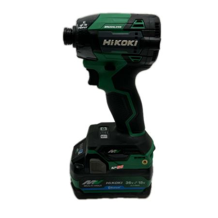 HiKOKI ハイコーキ 工具 締め付け工具 インパクトドライバ  程度Ｂ 充電器・充電池2個・ケース付 36v WH36DD 2XHLSZ グリーン