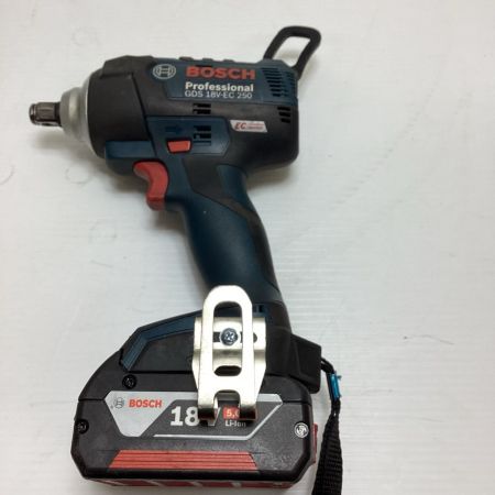 BOSCH ボッシュ インパクトレンチ 充電器・充電池2個・ケース付 コードレス式 18v  GDS18V-EC250 ネイビー
