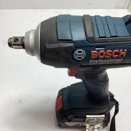 BOSCH ボッシュ インパクトレンチ 充電器・充電池2個・ケース付 コードレス式 18v  GDS18V-EC250 ネイビー