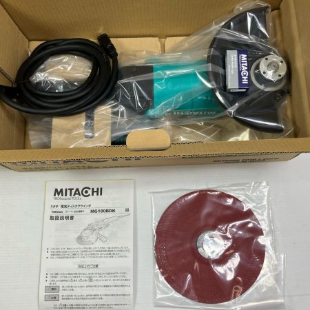 MITACHI 工具 研磨工具 グラインダー 未使用品(S) 本体のみ コード式 100v 不明 MG180BDK グリーン