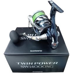 SHIMANO シマノ 04231 釣り用品 リール スピニングリール 21ツインパワーSW 14000XG キズ有 程度B 箱付 Bランク