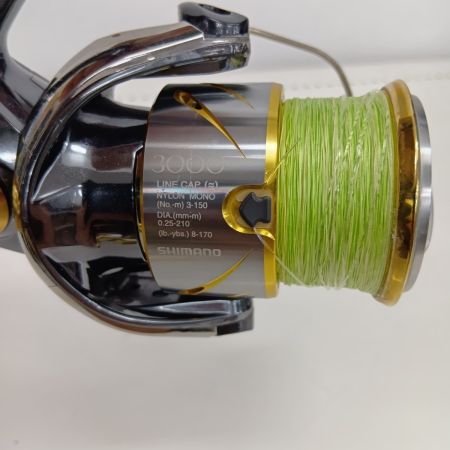 SHIMANO シマノ 03247 釣り用品 リール スピニングリール 14ステラ3000HG 使用感有 程度C 袋付 内側砂入ってます。