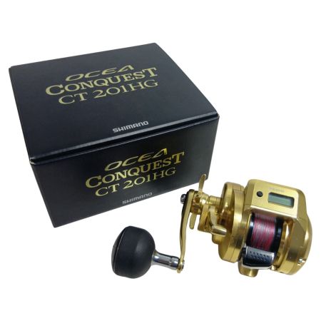 SHIMANO シマノ 03818 釣り用品 リール ベイトリール 18オシアコンクエストCT 201HG キズ有 程度B 箱付